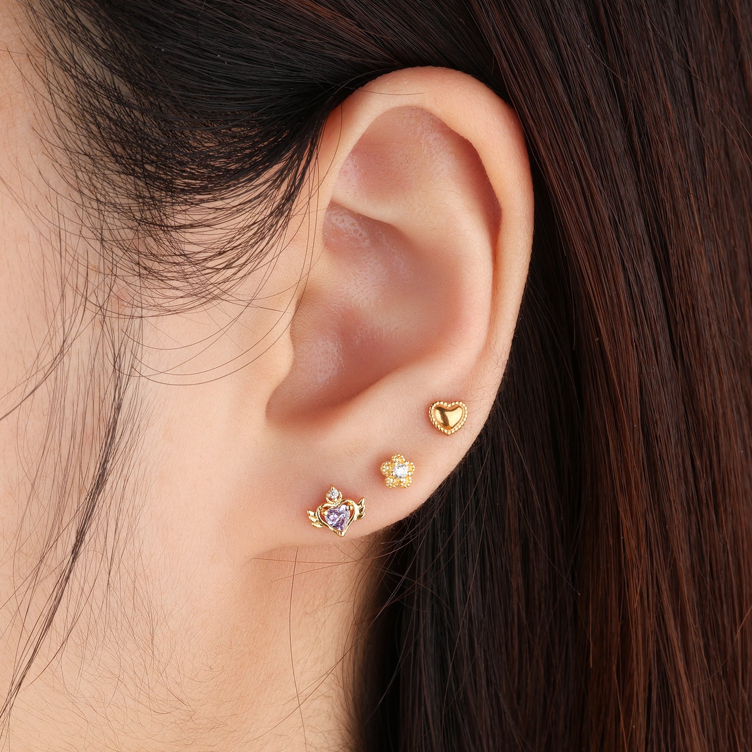 Charm Flower Stud - OhmoJewelry