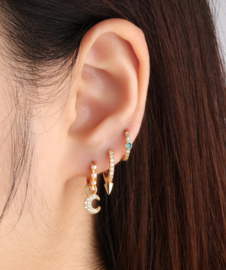 Shiny Moon Charm - OumoJewelry