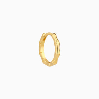 Bamboo Helix Hoop - OhmoJewelry