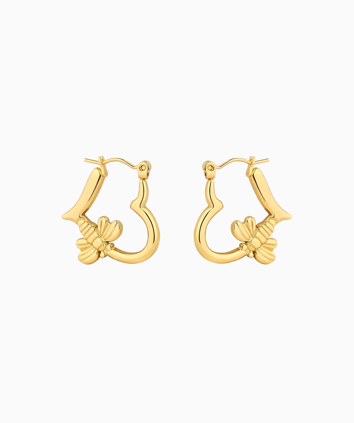 Love Bee Hoops - OumoJewelry