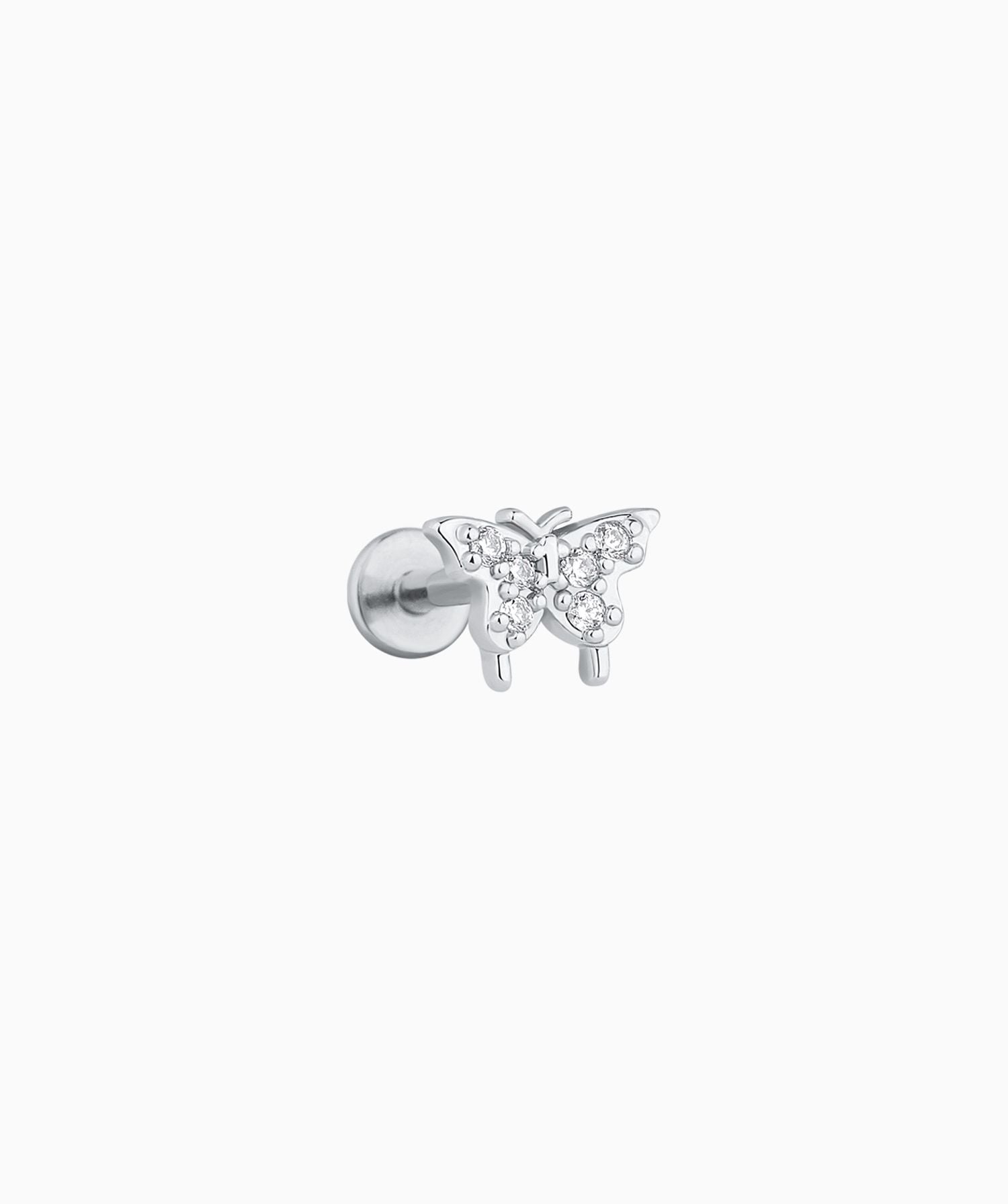 Cheerful Butterfly Flatback Stud - OumoJewelry