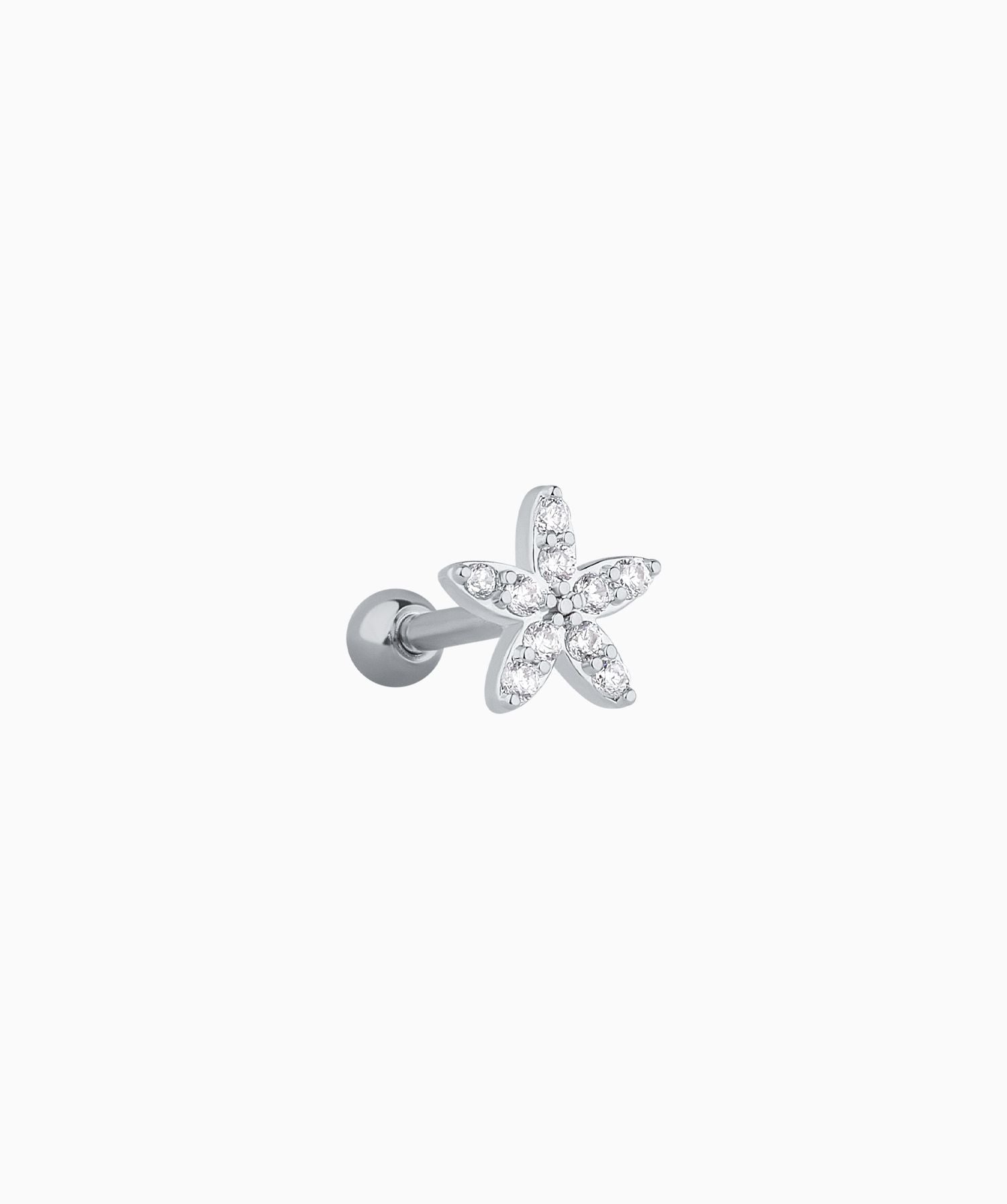 Gem Flower Stud - OumoJewelry