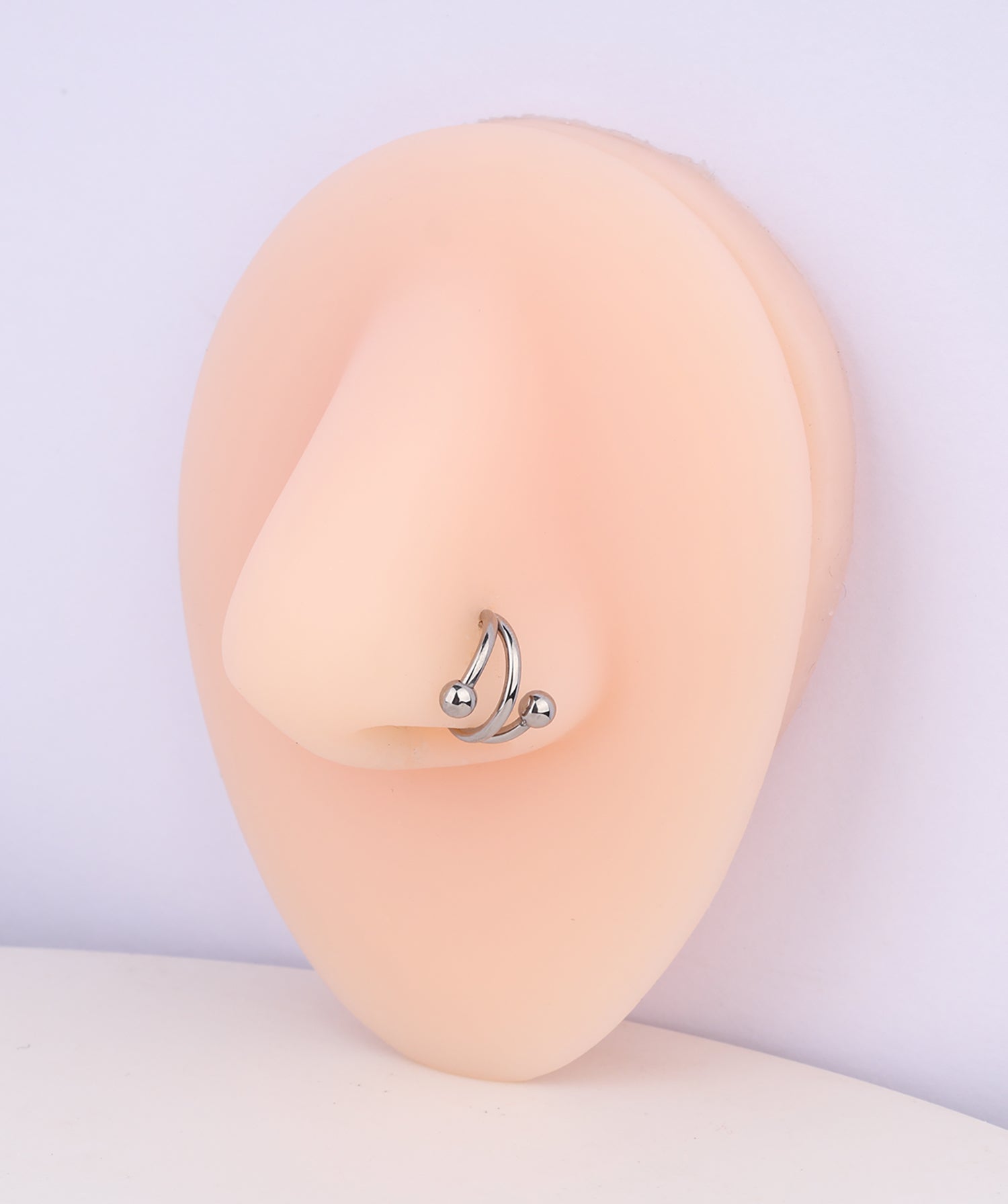 Cool Titanium Clicker Hoop - OumoJewelry