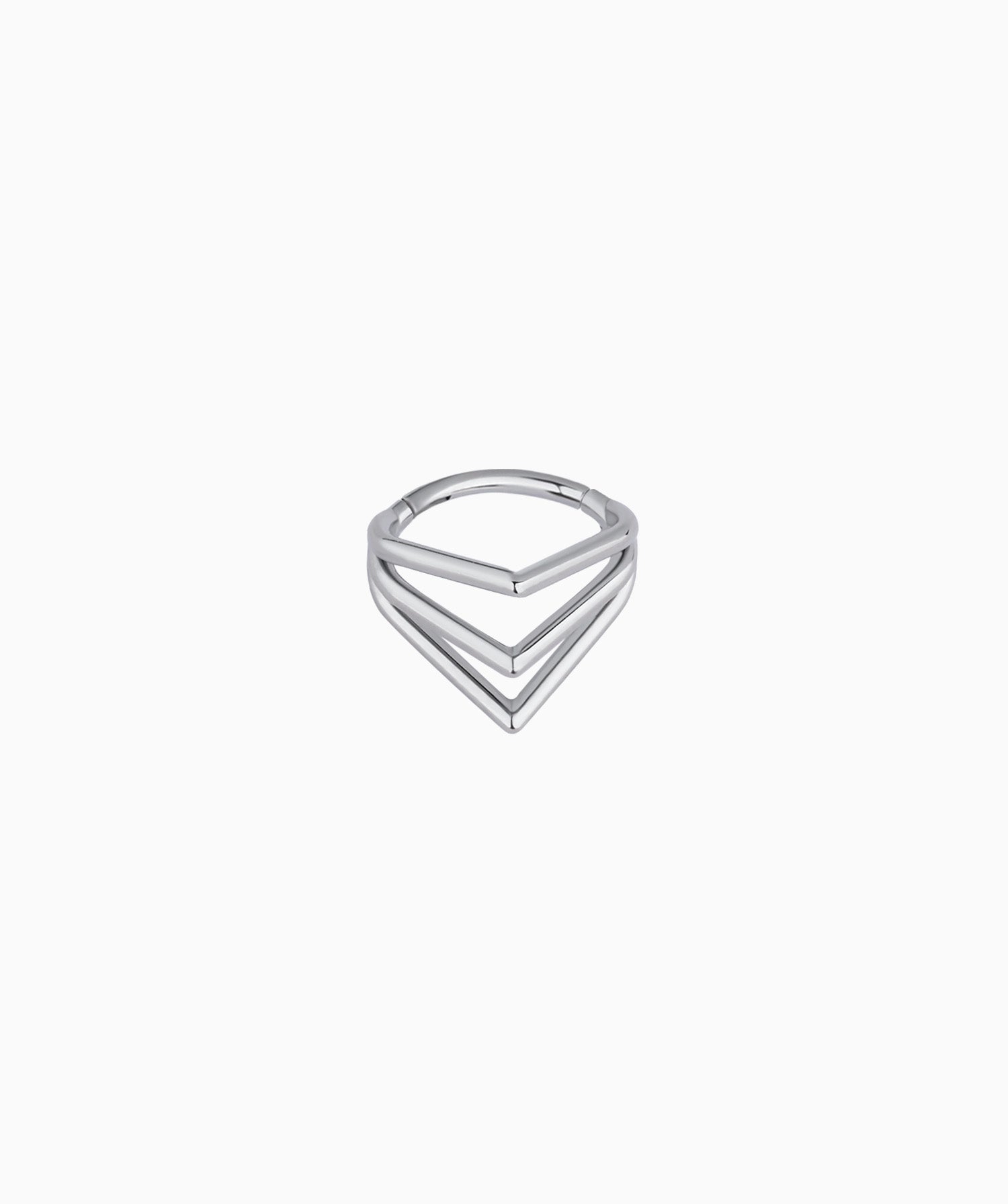 Titanium Punk Clicker Hoop - OumoJewelry