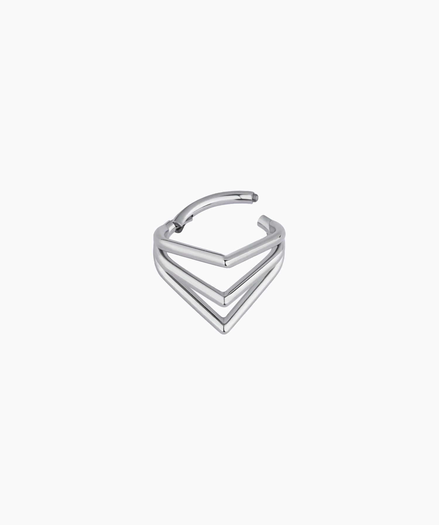 Titanium Punk Clicker Hoop - OumoJewelry