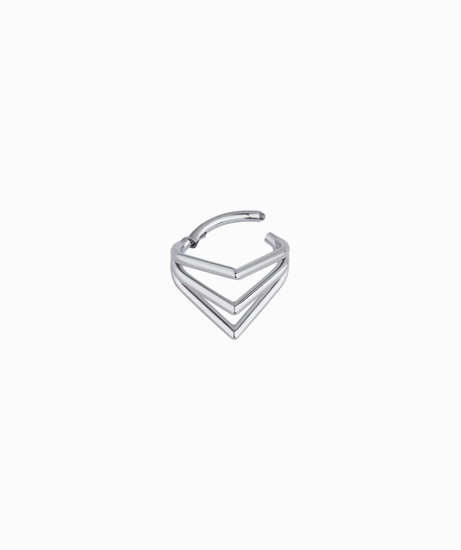 Titanium Punk Clicker Hoop - OumoJewelry