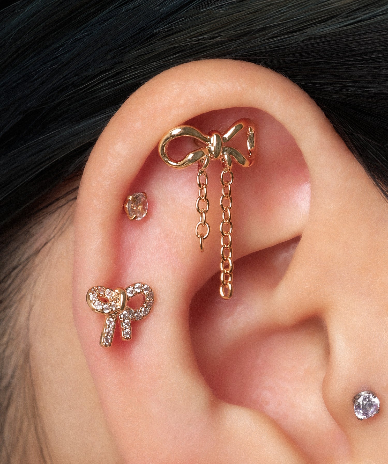 Sweet Bow Chain Drop