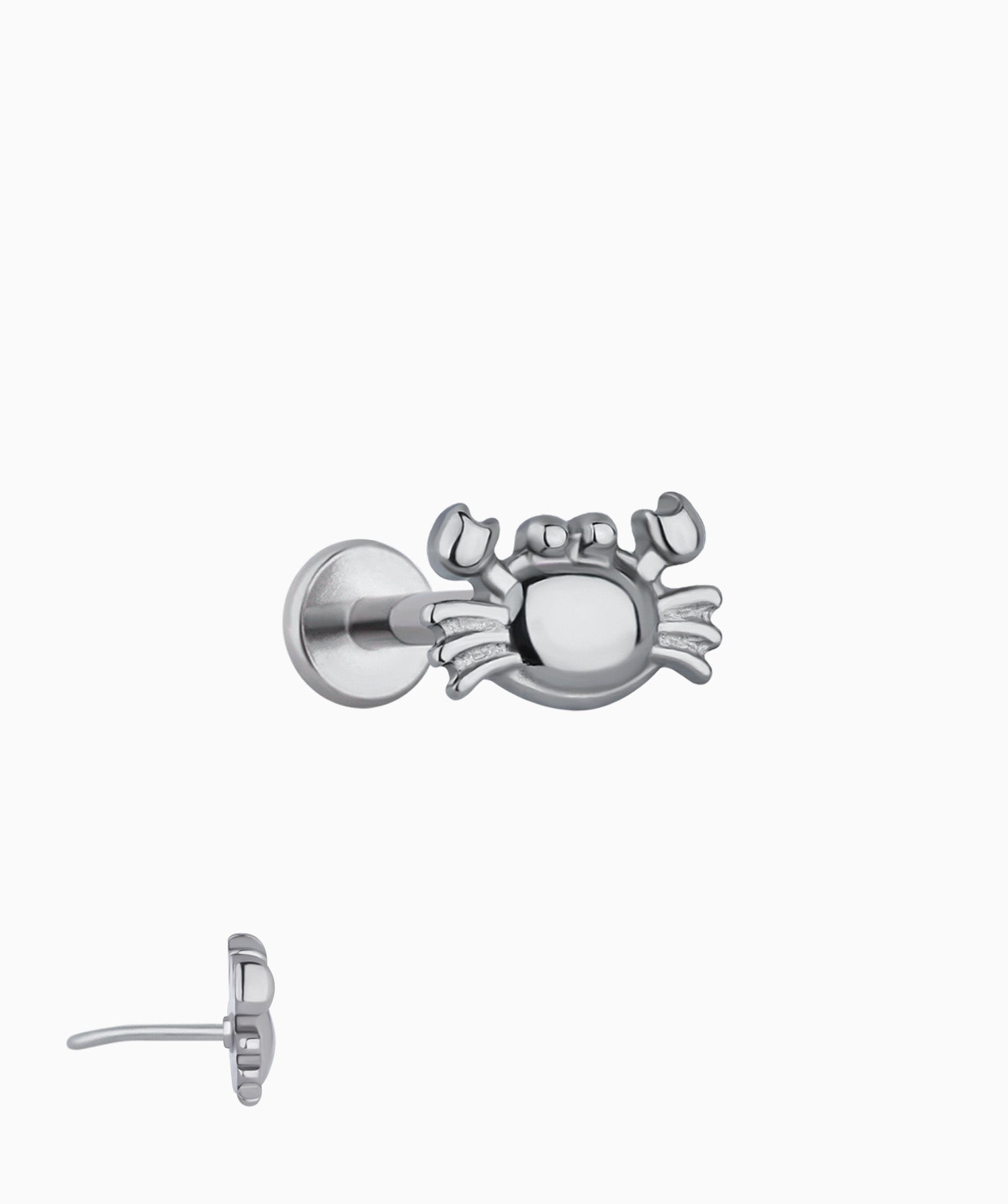 🦀Titanium Crab Flatback Stud - OumoJewelry