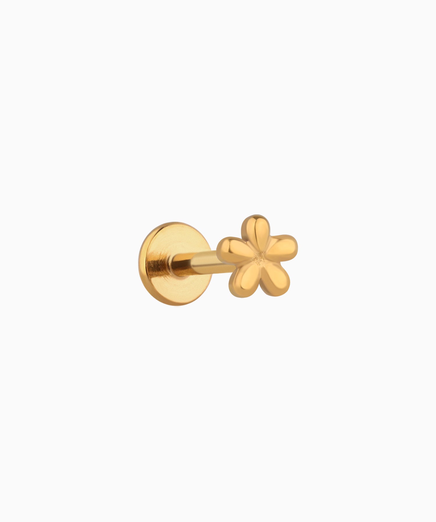 Titanium Flower Flatback Stud - OumoJewelry