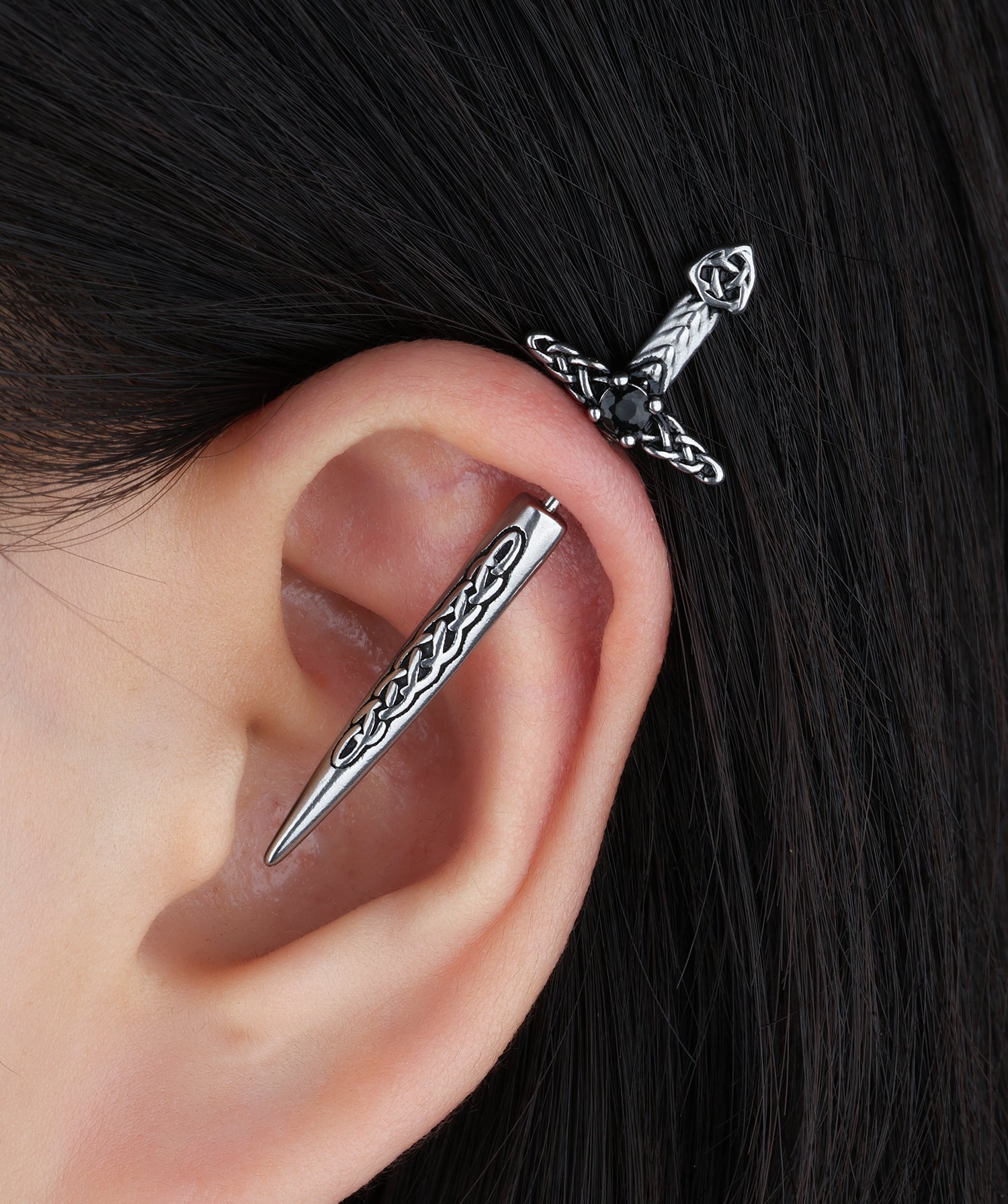 Retro Sword Stud - OumoJewelry