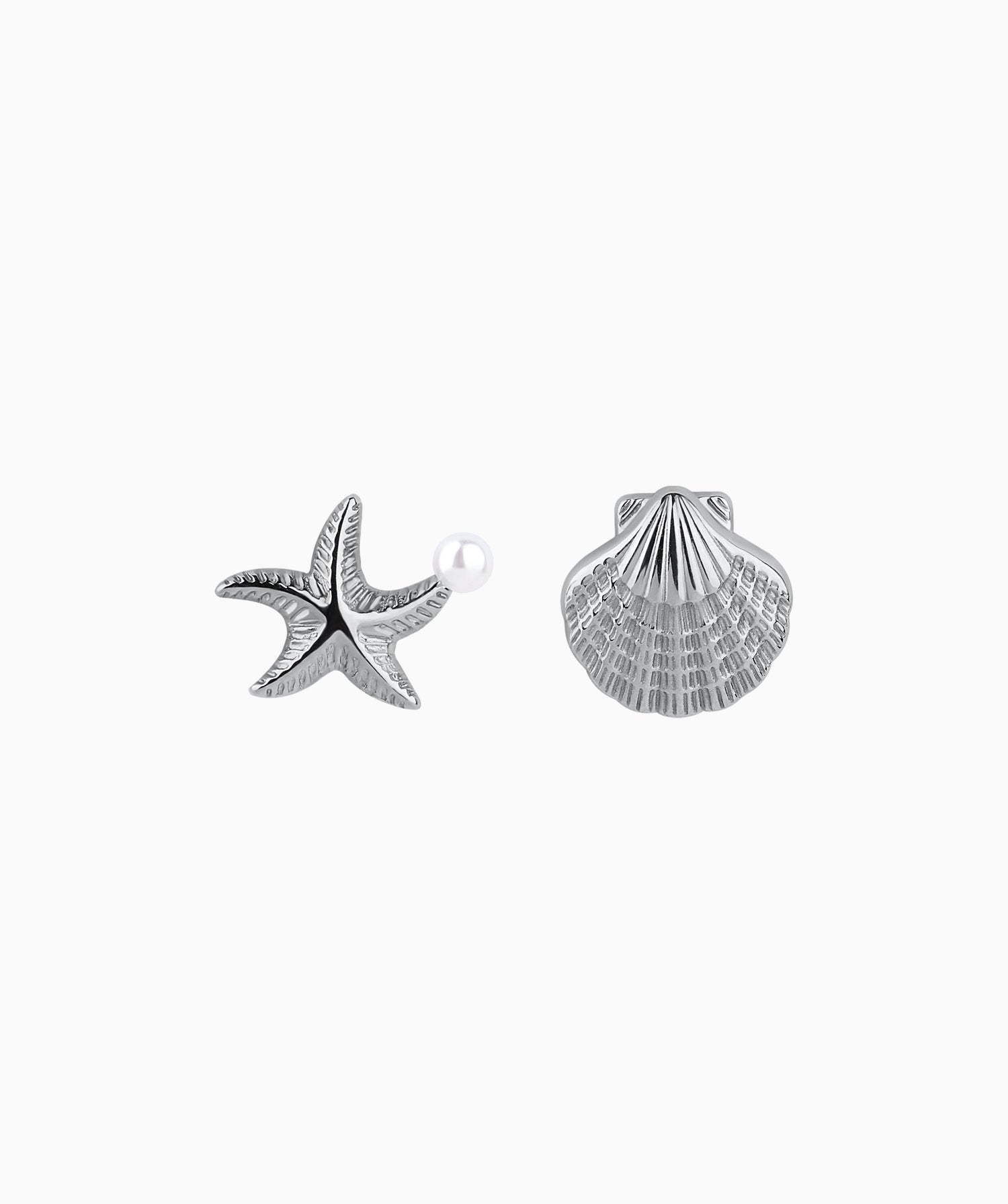 Starfish Pearl Shell Stud - OumoJewelry