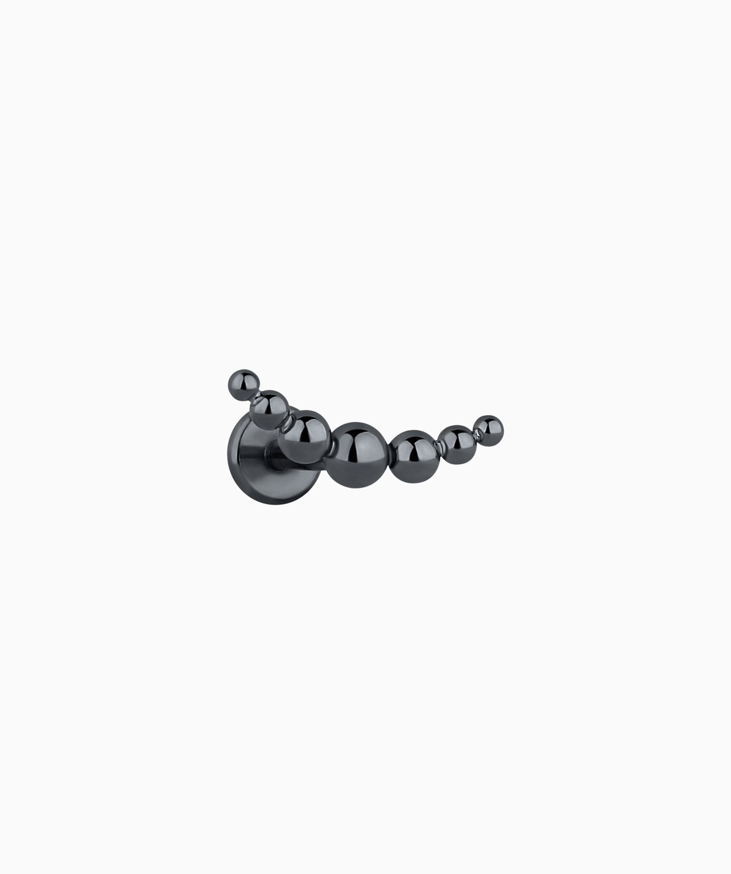 Curved Ball Flatback Stud - OumoJewelry