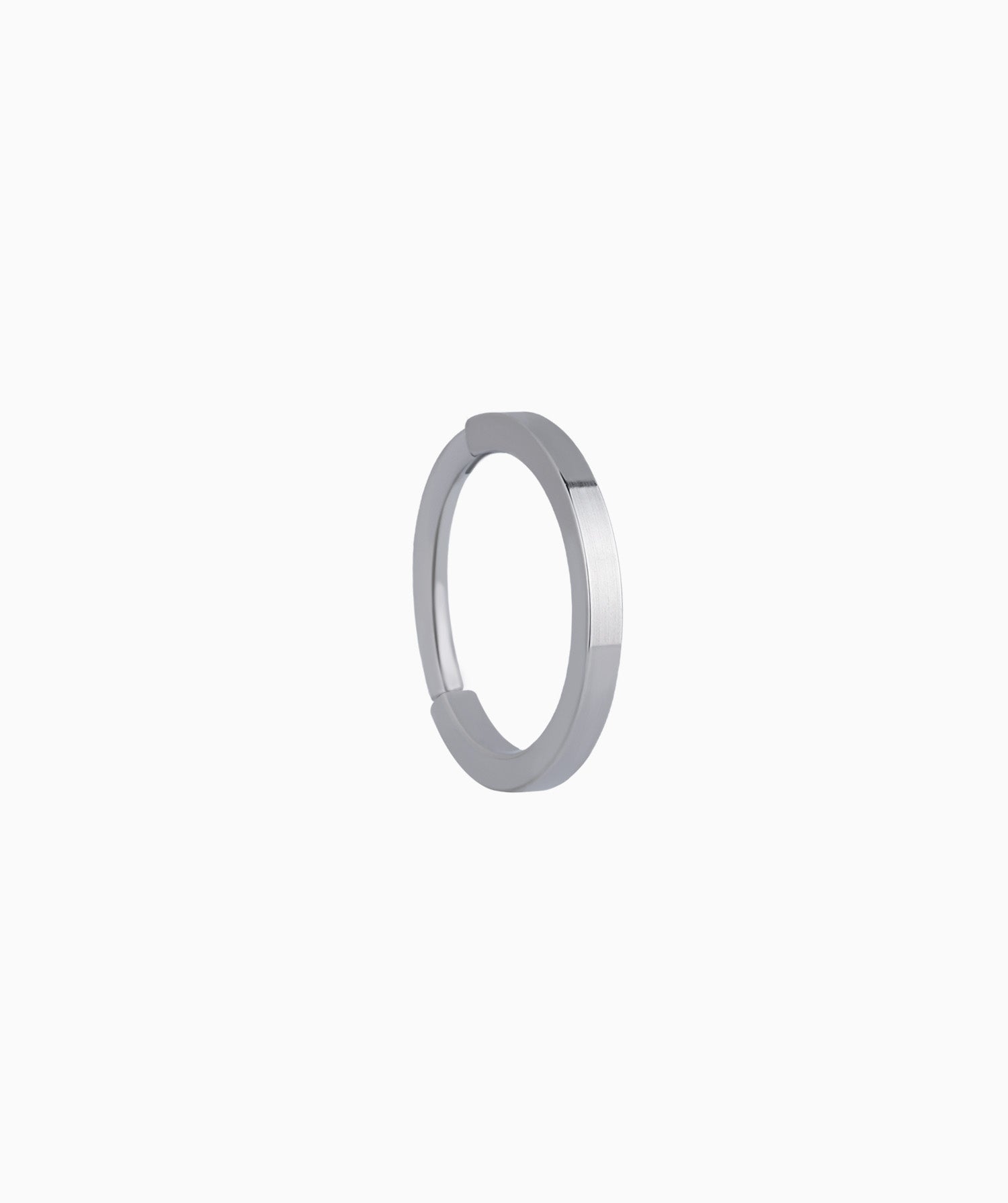 Titanium Simple Clicker Hoop - OumoJewelry