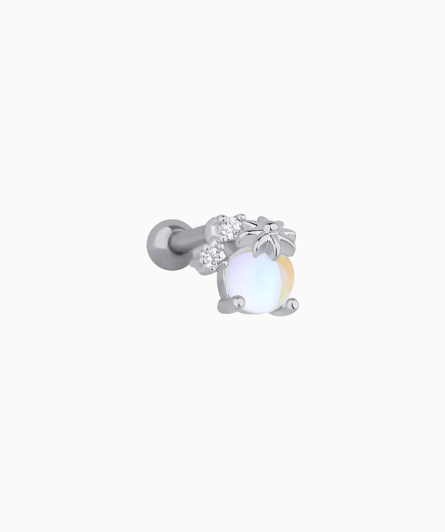 Opal Flower Stud - OumoJewelry