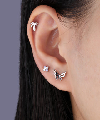 🌴 Coconut Tree Stud - OumoJewelry