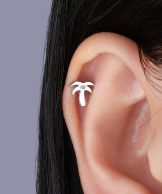 🌴 Coconut Tree Stud - OumoJewelry