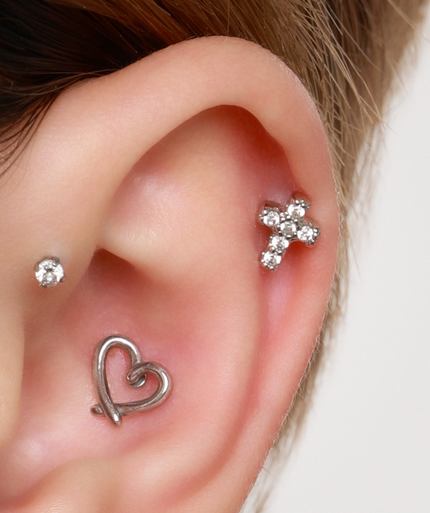 Petite Cross Stud - OumoJewelry