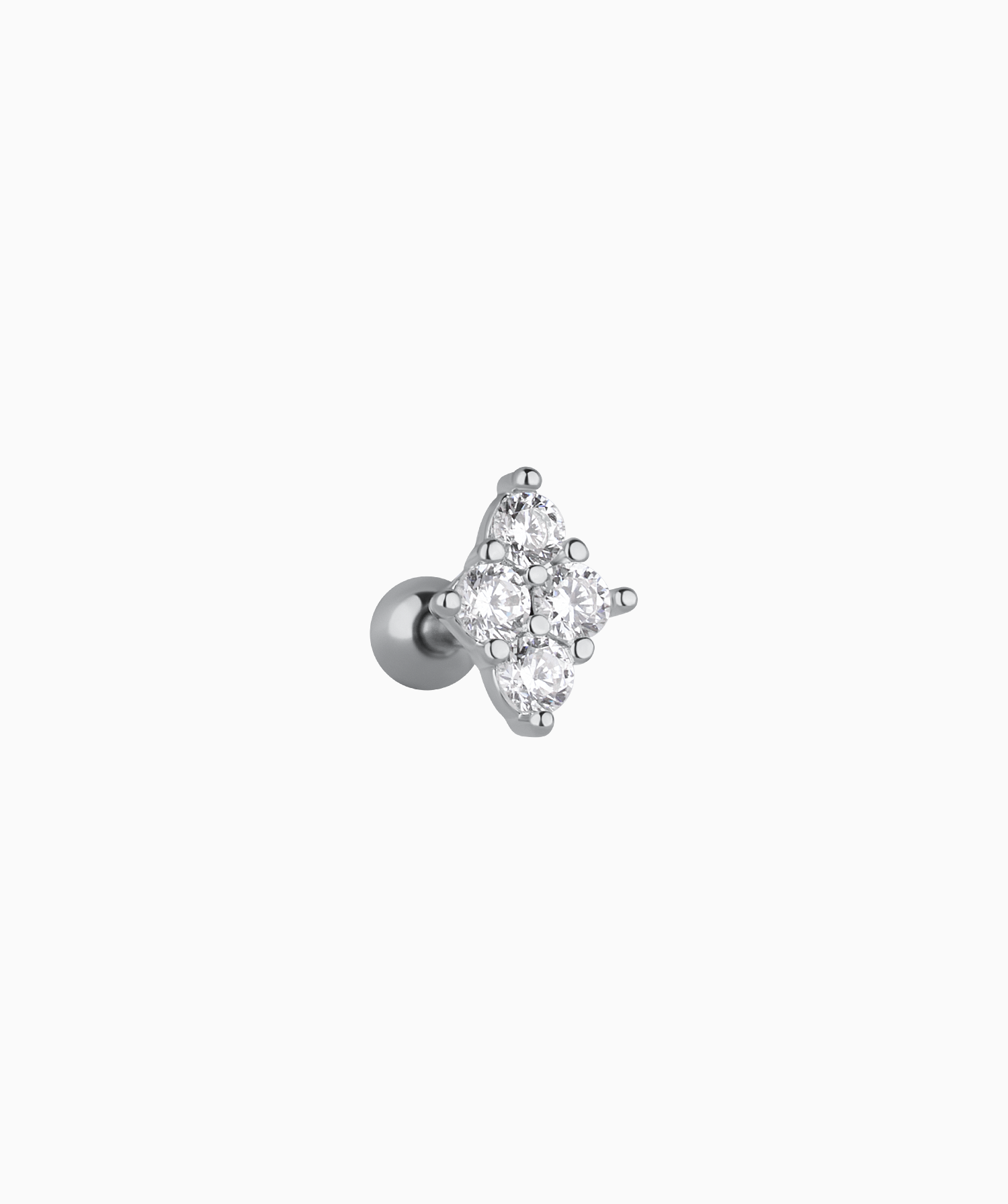 Gemstone Rhombus Stud - OumoJewelry