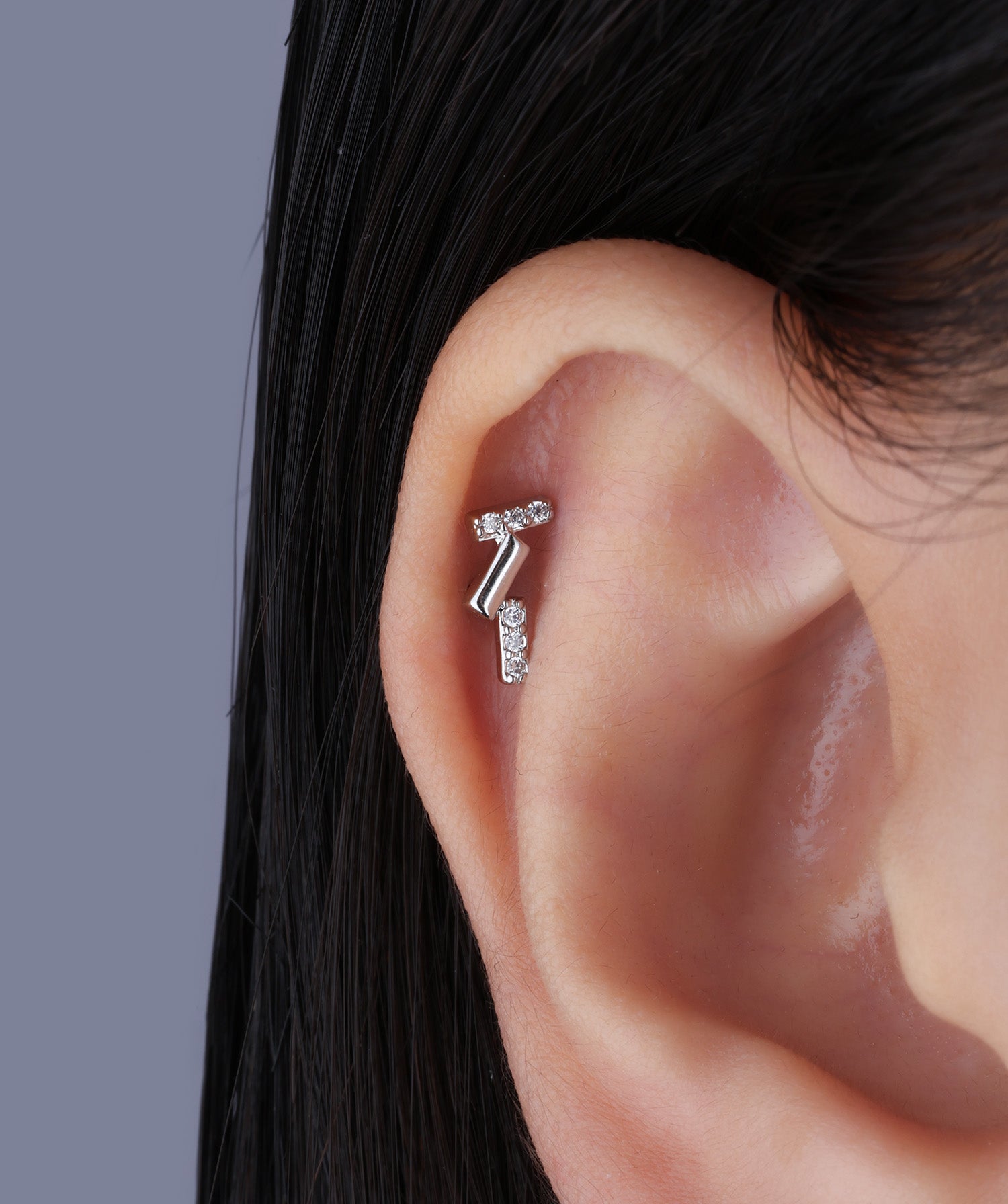Asymmetric Rectangular Stud - OumoJewelry