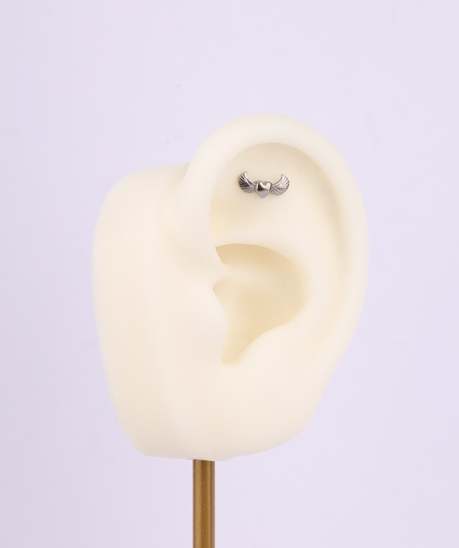 Titanium Love Wing Flatback Stud - OumoJewelry