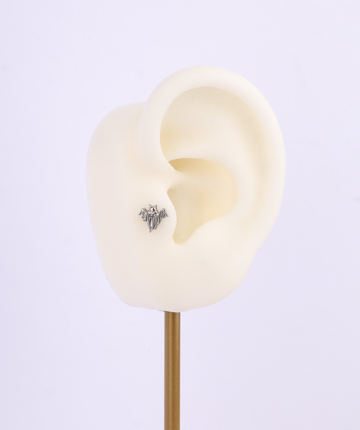 👻 Titanium Cute Ghost Flatback Stud - OumoJewelry