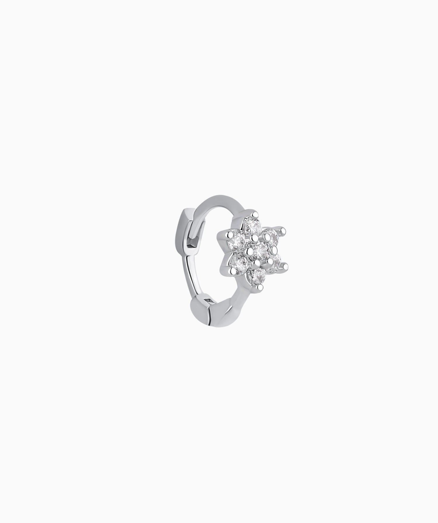 Beautiful Flower Helix Hoop - OumoJewelry