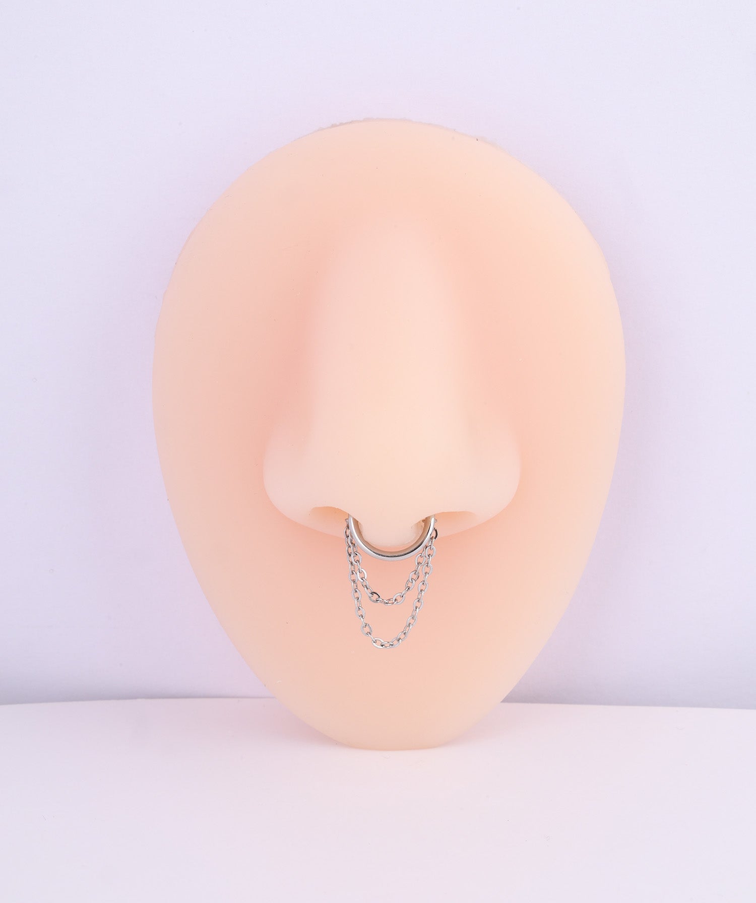 Titanium Chain Clicker Hoop - OumoJewelry