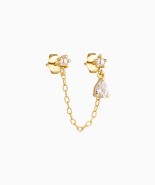 Pearl Water Drop Chain - OumoJewelry