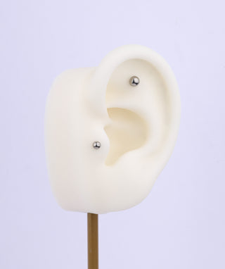 Titanium Simple Flatback Stud - OumoJewelry