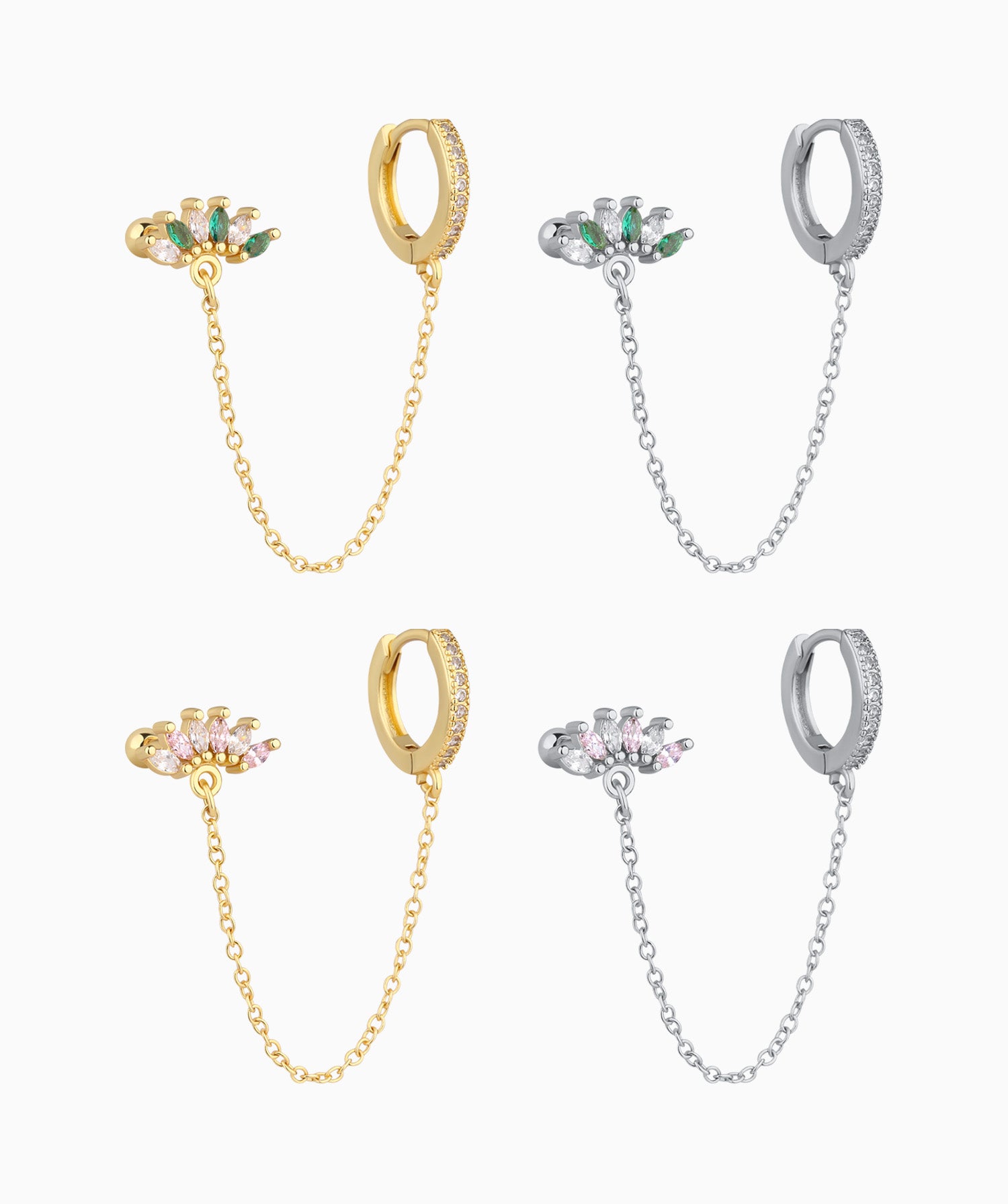 Charm Marquise Gems Chain - OumoJewelry