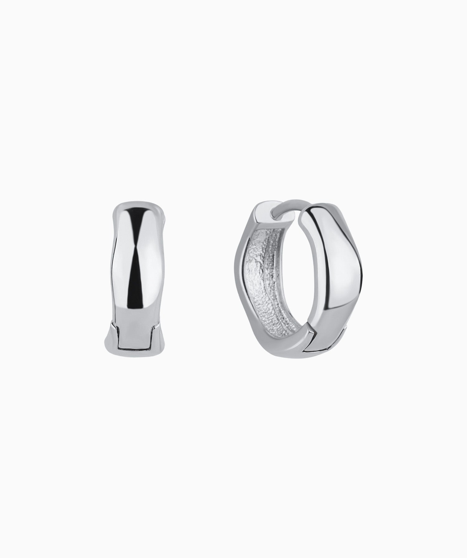 Simple Flow Hoops - OumoJewelry