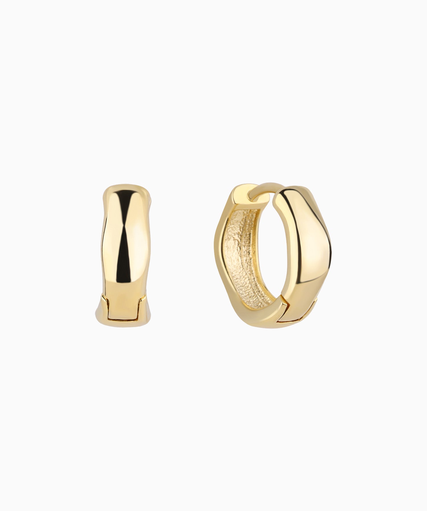 Simple Flow Hoops - OumoJewelry