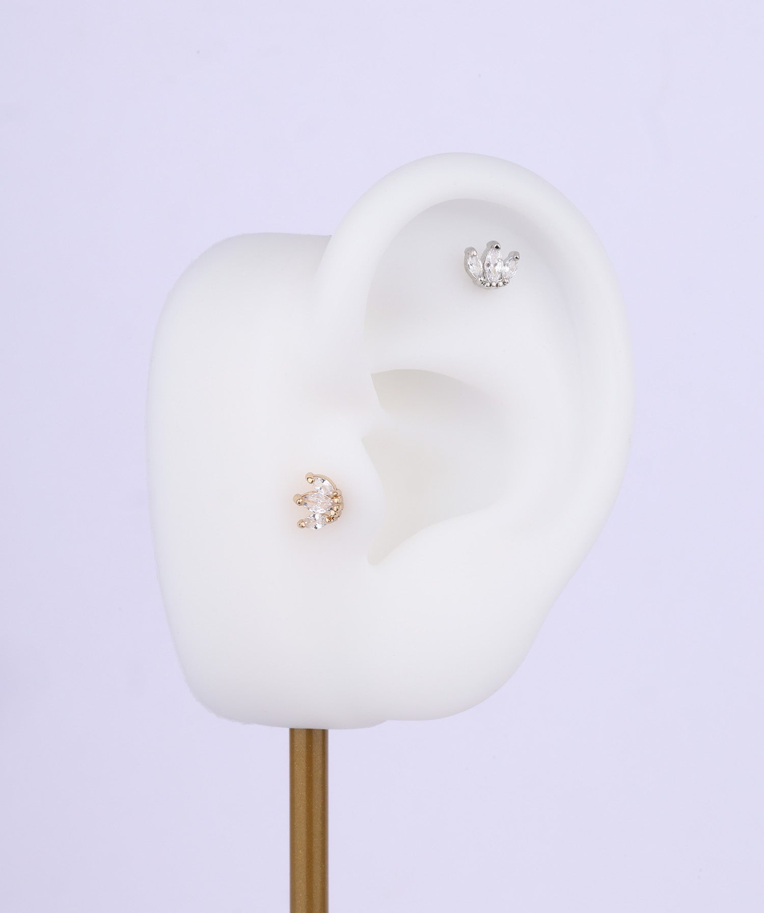 Marquise Gems Flatback Stud - OumoJewelry