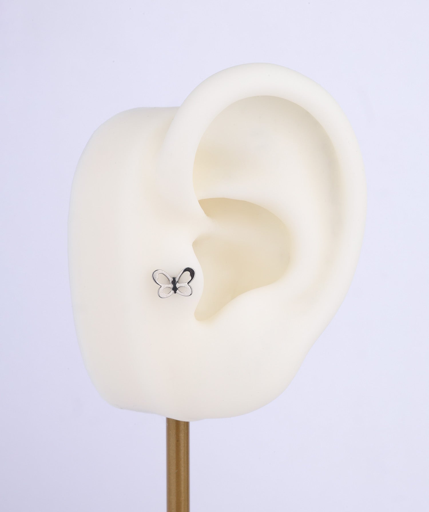 Titanium Cute Butterfly Flatback Stud - OumoJewelry