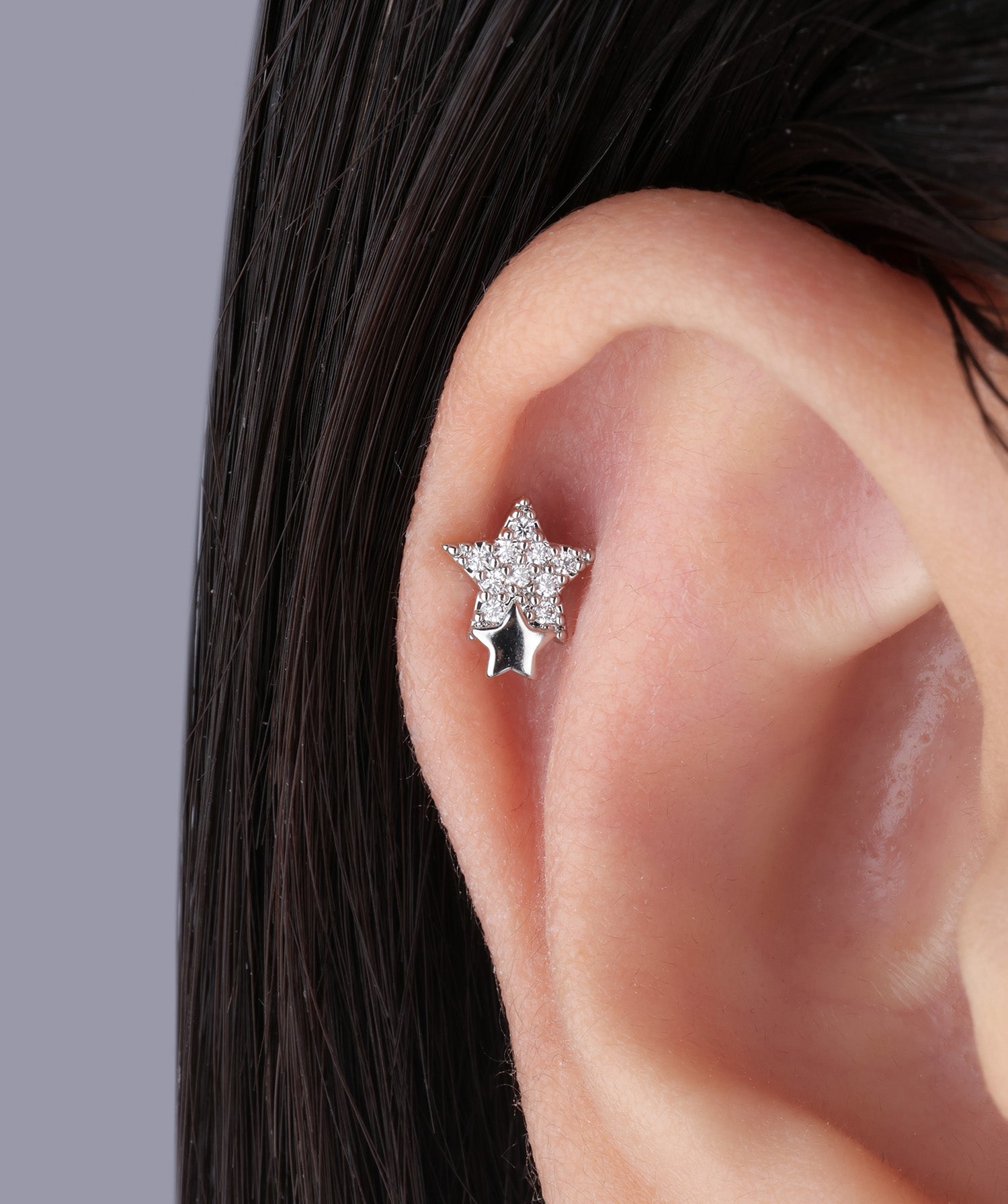 Double Star Stud - OumoJewelry