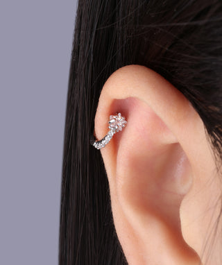 Star Hoop - OumoJewelry