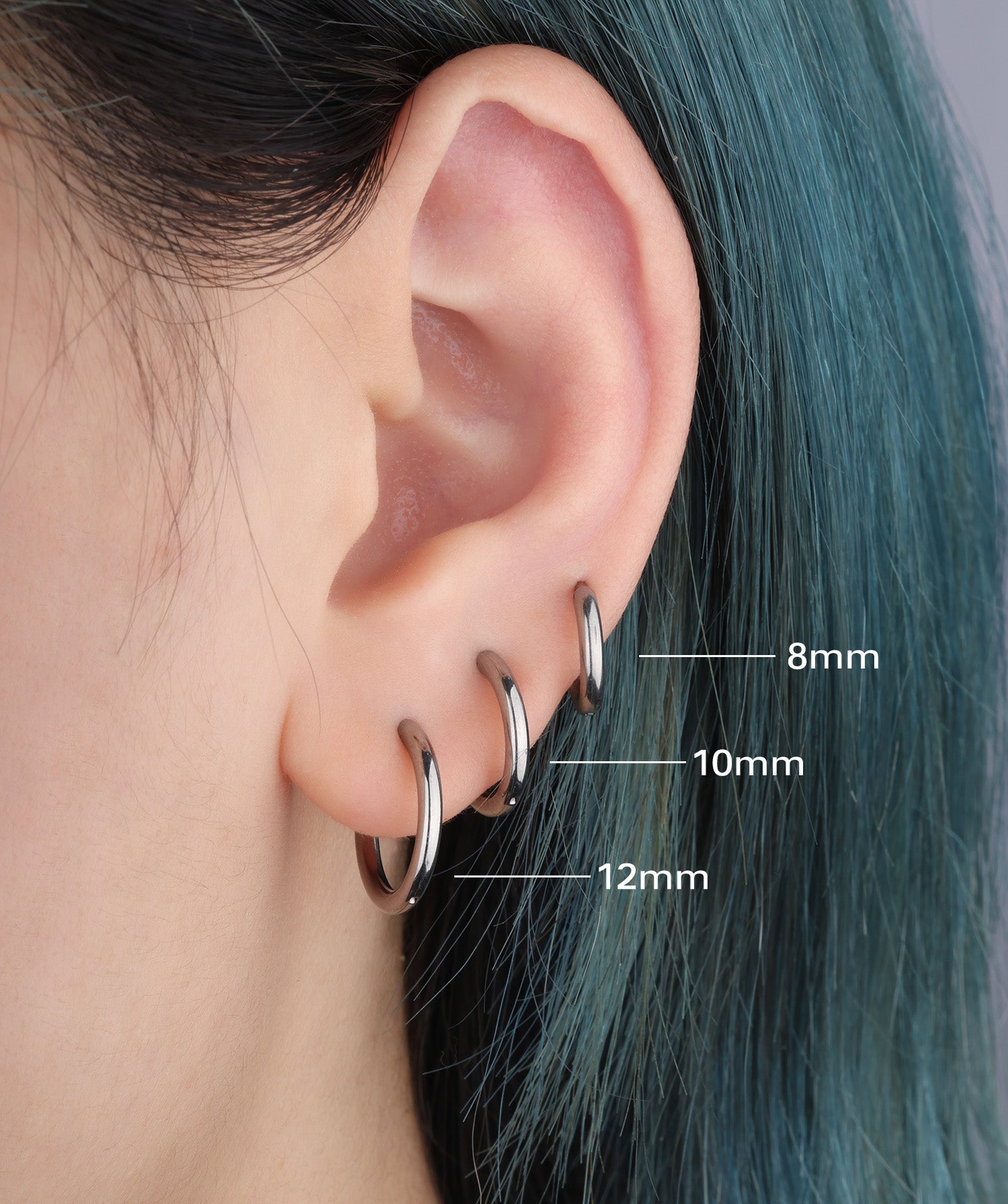 Titanium Basic Hoop - OumoJewelry
