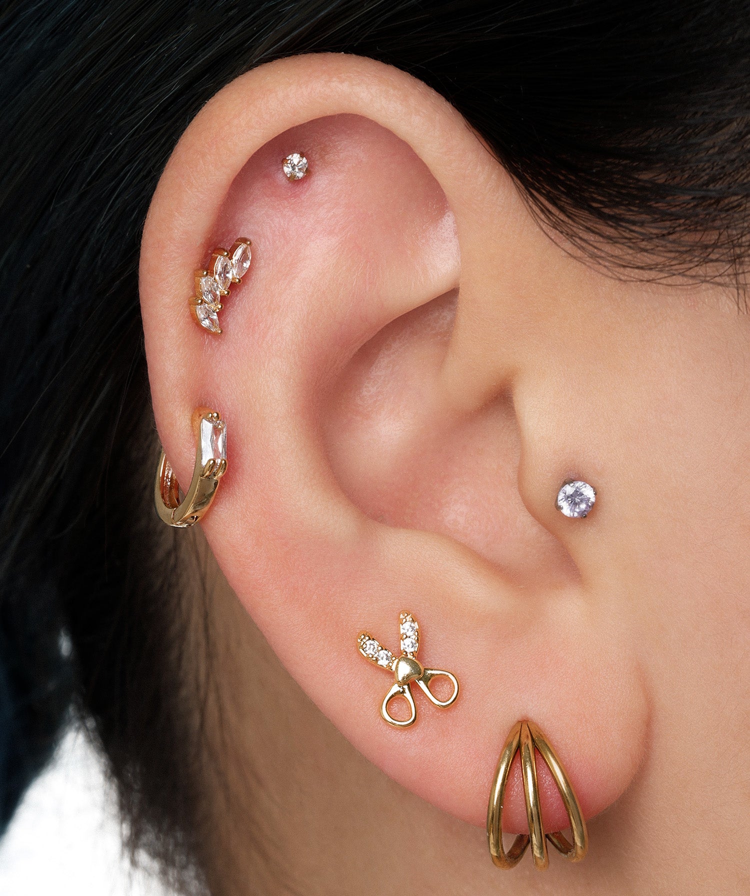 Love Scissors Stud