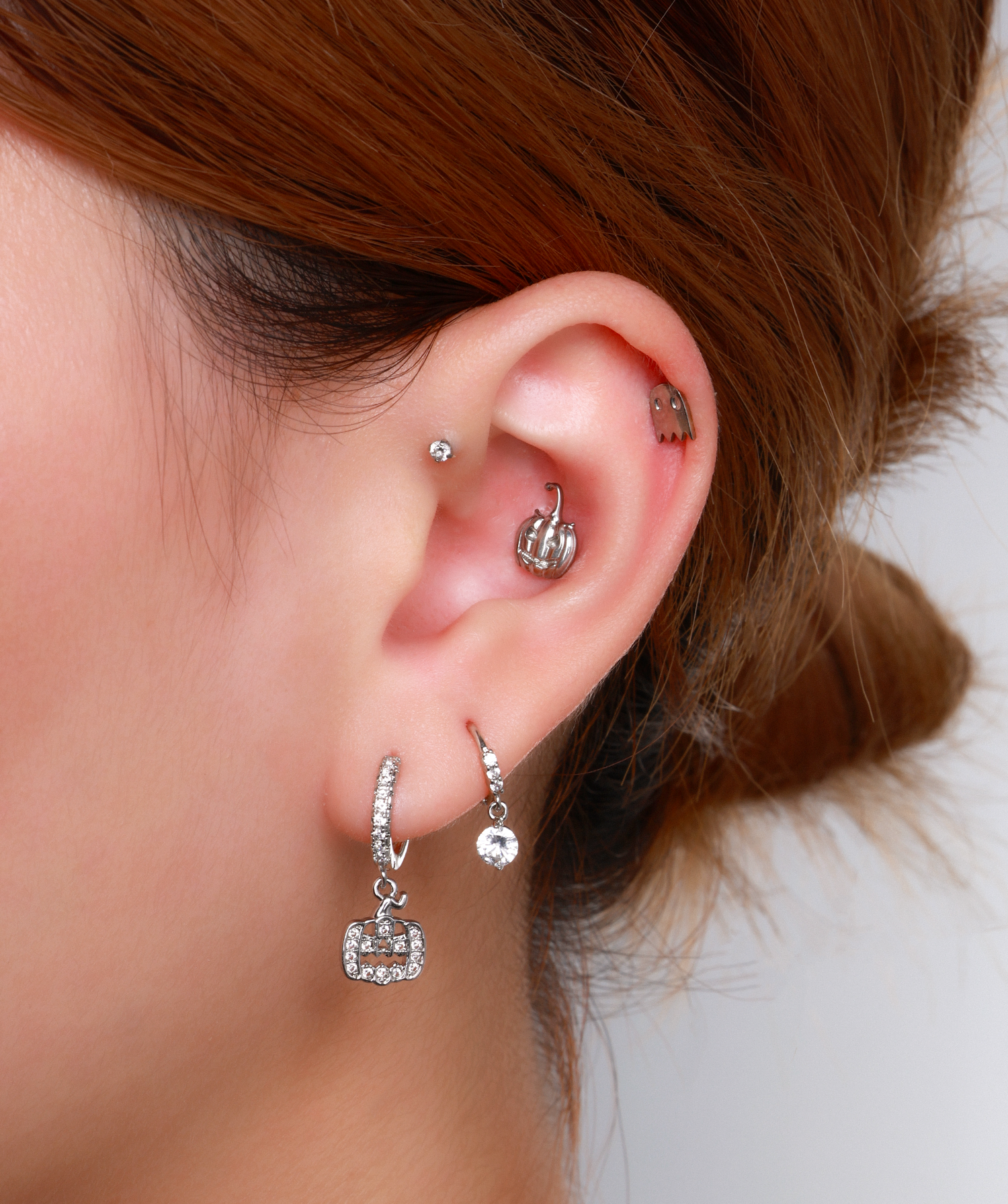Titanium Pumpkin Stud - OumoJewelry