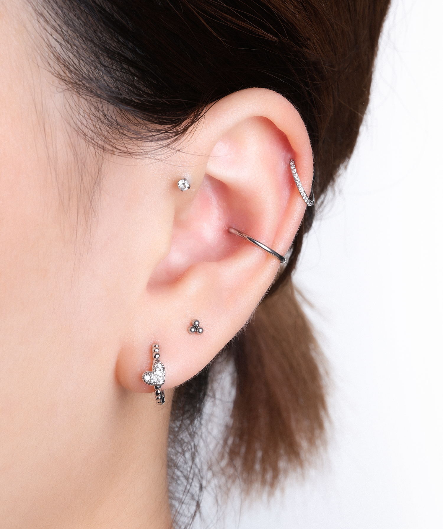 Trio Beads Stud - OumoJewelry