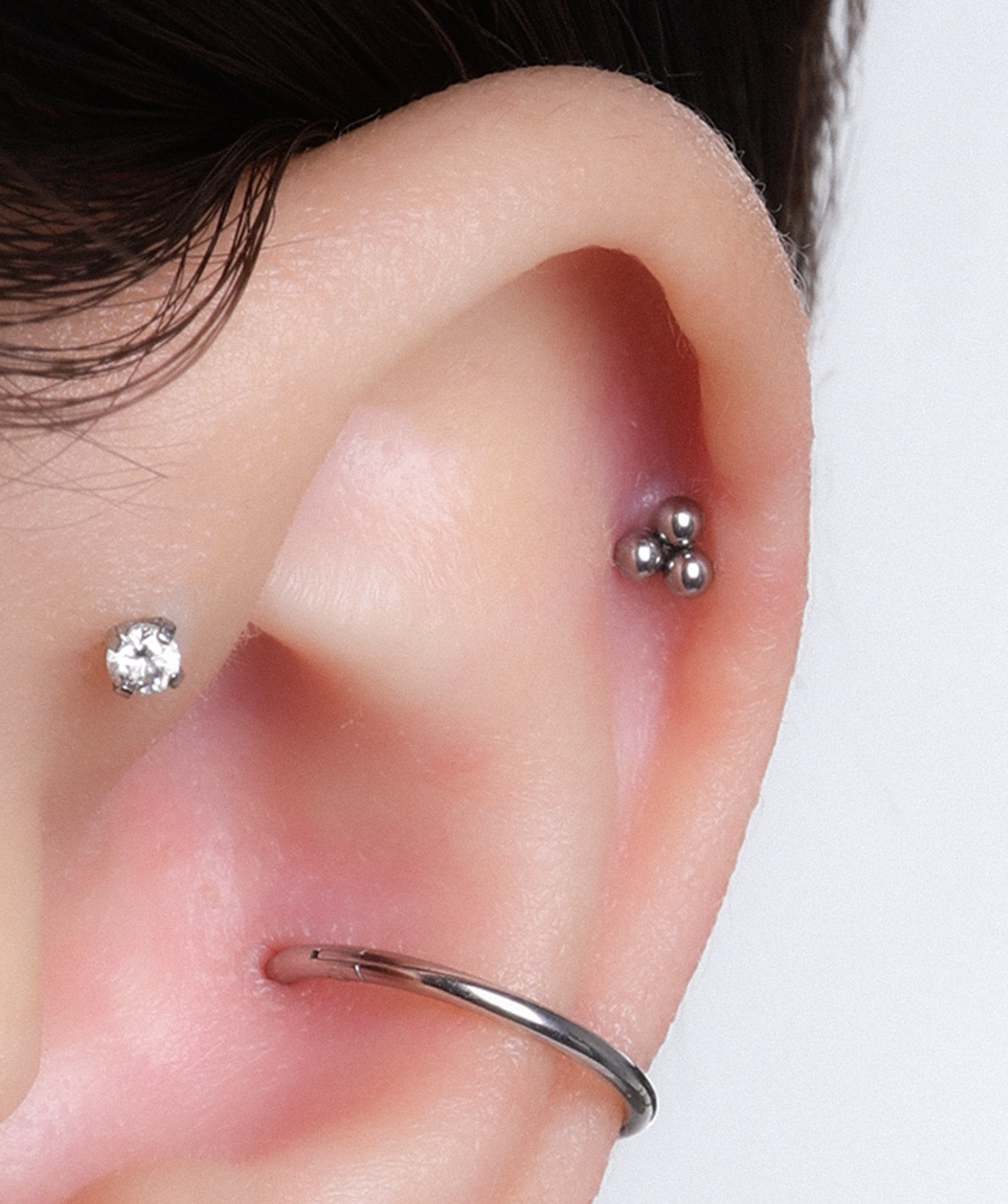 Trio Beads Stud - OumoJewelry
