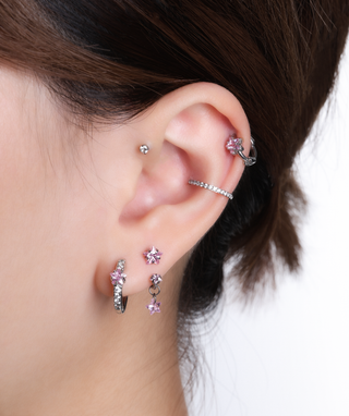 Titanium Stella Horseshoe Ring - OumoJewelry