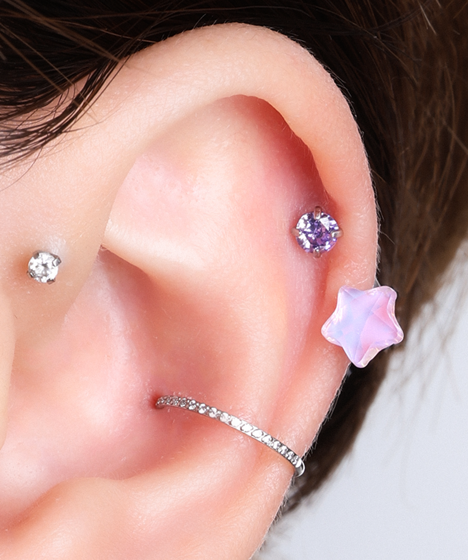 Candy Star Horseshoe Ring - OumoJewelry