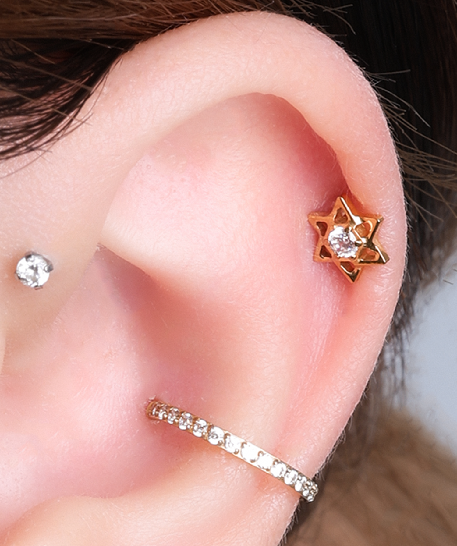 Titanium Lumistar Stud - OumoJewelry