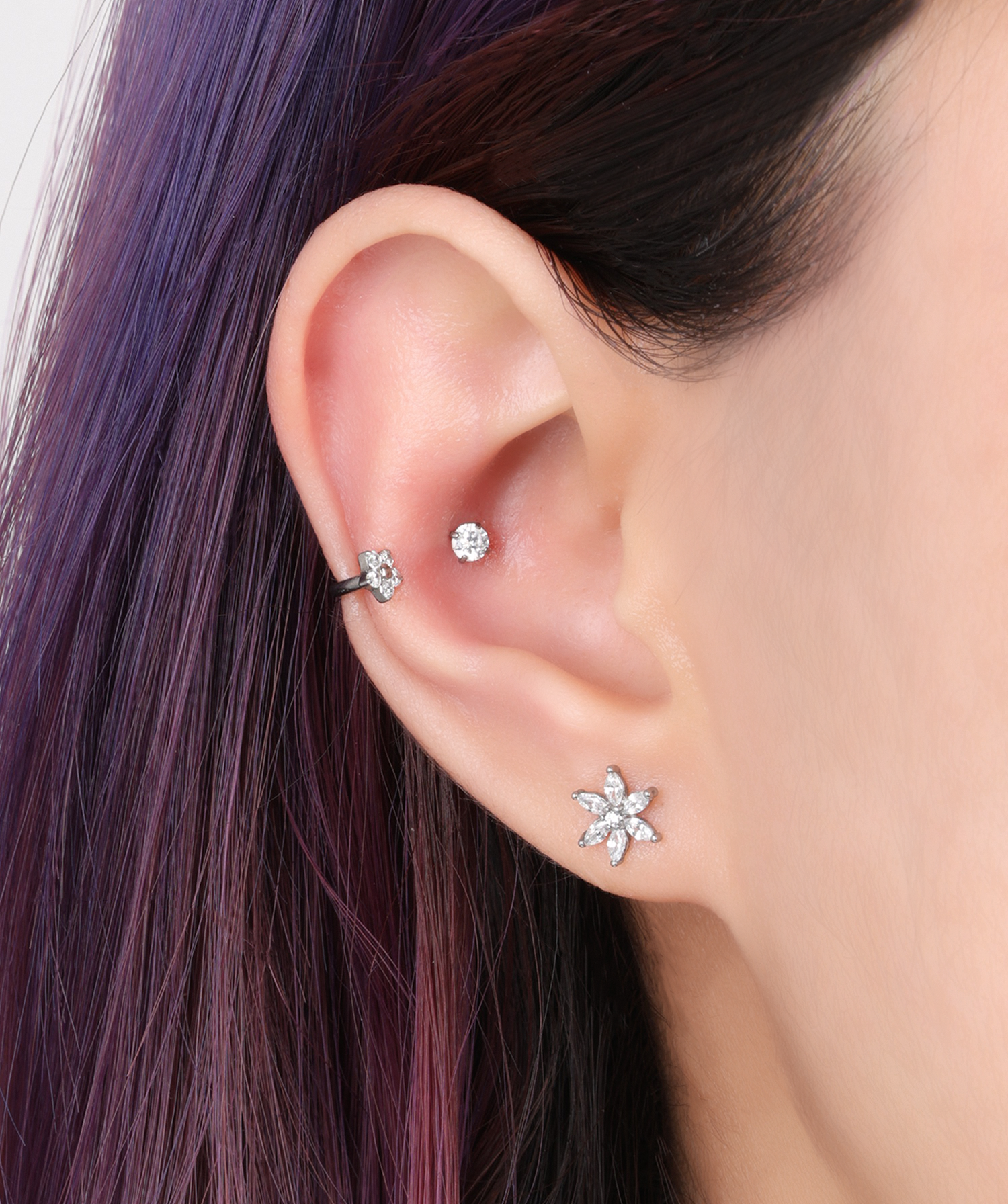 Sable Flower Stud - OumoJewelry
