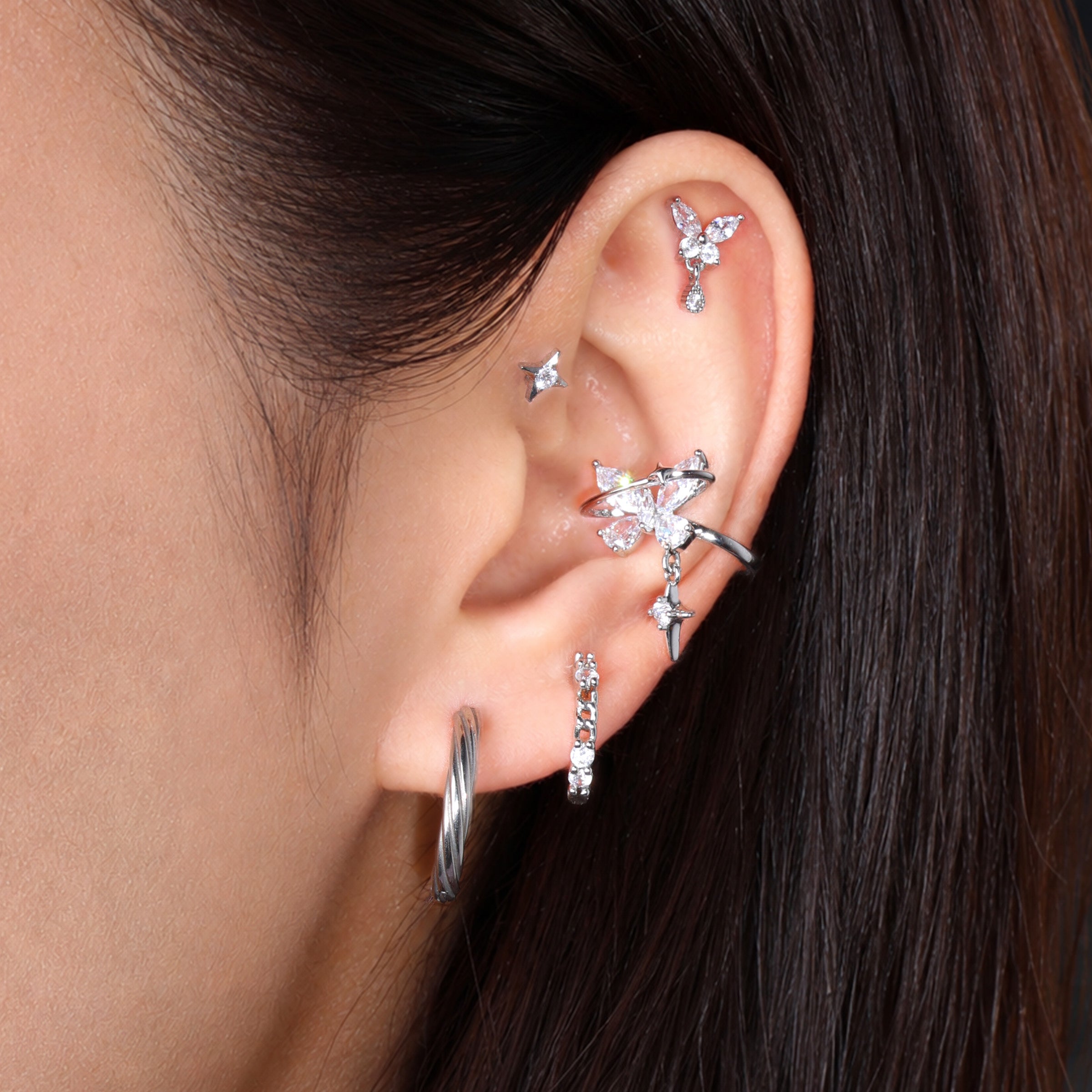 Cerys Butterfly Ear Cuff