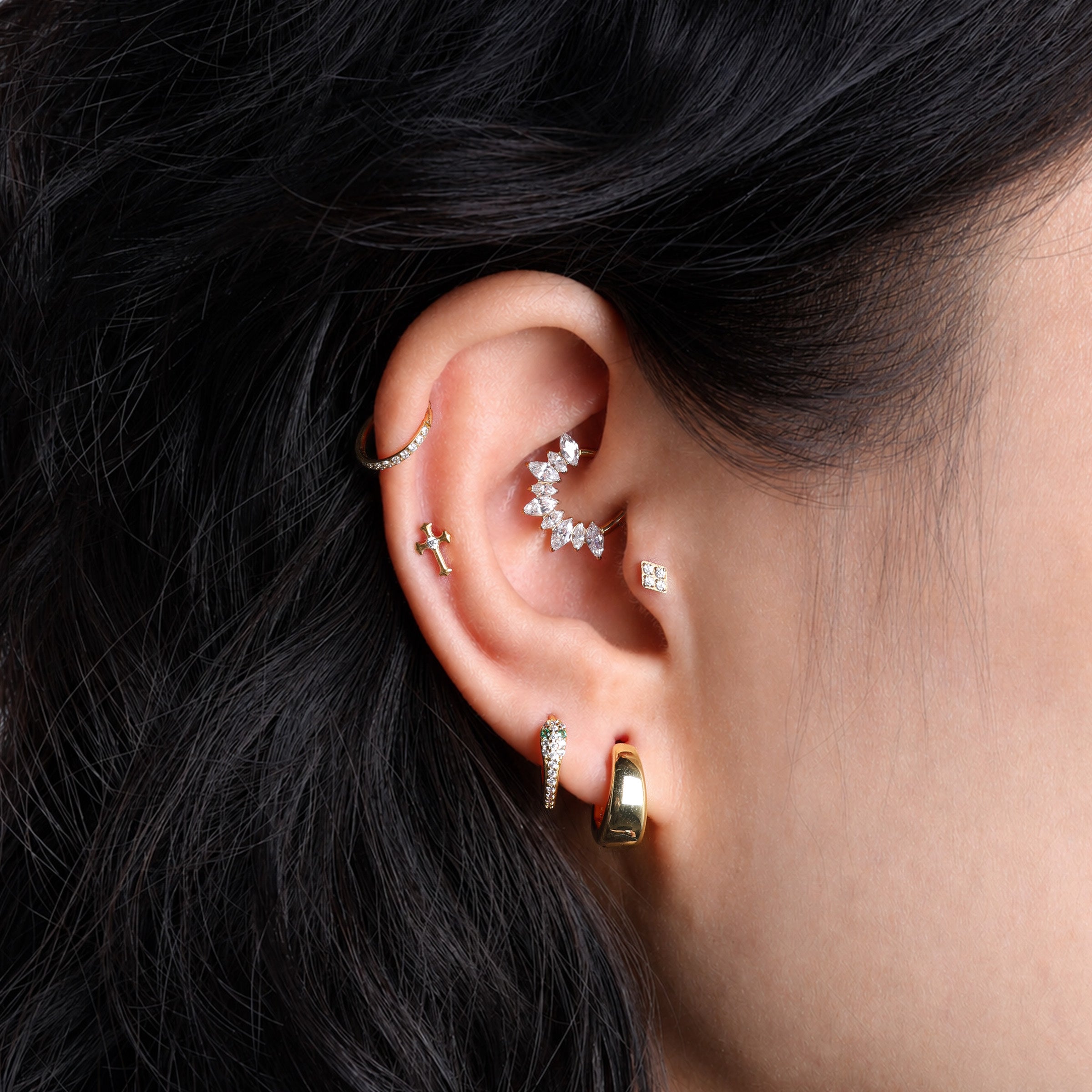Titanium Cross Stud