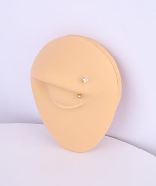 Mini Heart Curve Barbell - OumoJewelry