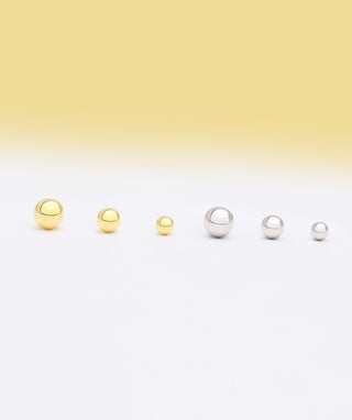 Basic Ball Flatback Stud - OumoJewelry