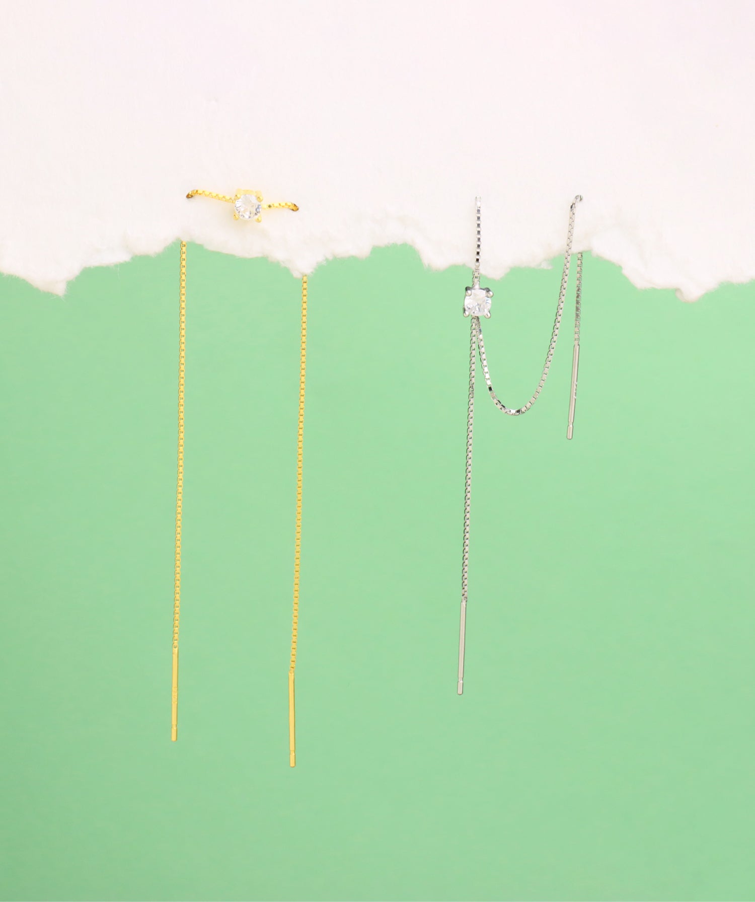 Gemstone Ear Thread - OumoJewelry